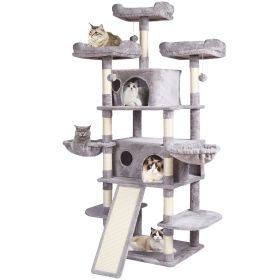 VEVOR Cat Tree 68.5" Cat Tower for Indoor Cats with Cat Condos Scratching Post