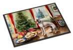 Weimaraner Christmas Cookies Doormat Front Door Mat Indoor Outdoor Rugs for Entryway, Non Slip Washable Low Pile, 24H X 36W