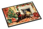 Labrador Retriever Cozy Christmas Doormat Front Door Mat Indoor Outdoor Rugs for Entryway, Non Slip Washable Low Pile, 24H X 36W