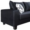 [VIDEO provided] [New] 110*85" Modern U Shape Sectional Sofa, Velvet Corner Couch with Lots of Pillows Included