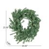 25.5 inch Eucalyptus Leaves Wreath for Front Door, Large Artificial Wreaths for All Seasons, Spring, Summer, Fall, Winter