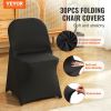 VEVOR Stretch Spandex Folding Chair Covers, Universal Fitted Chair Cover, Removable Washable Protective Slipcovers, for Wedding, Holiday, Banquet