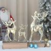 1pc, Wrought Iron Elk Ornament, Very Suitable For Home Decoration, Under The Christmas Tree, Front Desk, Window Display, Desktop