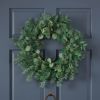 25.5 inch Eucalyptus Leaves Wreath for Front Door, Large Artificial Wreaths for All Seasons, Spring, Summer, Fall, Winter