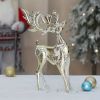 1pc, Wrought Iron Elk Ornament, Very Suitable For Home Decoration, Under The Christmas Tree, Front Desk, Window Display, Desktop