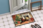 Labrador Retriever Cozy Christmas Doormat Front Door Mat Indoor Outdoor Rugs for Entryway, Non Slip Washable Low Pile, 24H X 36W