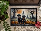 NEW Rottweiler Spooky Halloween Doormat Front Door Mat Indoor Outdoor Rugs for Entryway, Non Slip Washable Low Pile, 18H X 27W