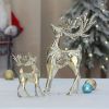 1pc, Wrought Iron Elk Ornament, Very Suitable For Home Decoration, Under The Christmas Tree, Front Desk, Window Display, Desktop