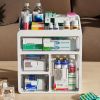 Large capacity family medicine box - spacious storage space with easy to access drawers, orderly classification, sturdy multi-layer structure