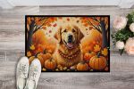 NEW Golden Retriever Fall Doormat Front Door Mat Indoor Outdoor Rugs for Entryway, Non Slip Washable Low Pile, 18H X 27W