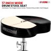 5 CORE Drum Throne Padded Guitar Stool Adjustable Heavy Duty Saddle Music Chair Seat Universal for Adults & Kids with Anti Slip Rubber Feet - DS CH BL