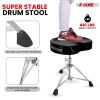 5 CORE Drum Throne Padded Guitar Stool Adjustable Heavy Duty Saddle Music Chair Seat Universal for Adults & Kids with Anti Slip Rubber Feet - DS CH BL