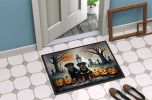 NEW Rottweiler Spooky Halloween Doormat Front Door Mat Indoor Outdoor Rugs for Entryway, Non Slip Washable Low Pile, 18H X 27W