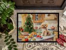 Poodle Christmas Cookies Doormat Front Door Mat Indoor Outdoor Rugs for Entryway, Non Slip Washable Low Pile, 24H X 36W