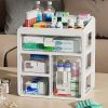 Large capacity family medicine box - spacious storage space with easy to access drawers, orderly classification, sturdy multi-layer structure