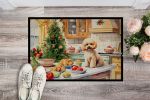 Poodle Christmas Cookies Doormat Front Door Mat Indoor Outdoor Rugs for Entryway, Non Slip Washable Low Pile, 24H X 36W