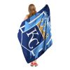 ROYALS OFFICIAL MLB "Walk off" Micro Raschel Throw Blanket; 46" x 60"