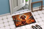 Dachshund Fall Doormat Front Door Mat Indoor Outdoor Rugs for Entryway, Non Slip Washable Low Pile, 24H X 36W