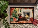 Labrador Retriever Cozy Christmas Doormat Front Door Mat Indoor Outdoor Rugs for Entryway, Non Slip Washable Low Pile, 24H X 36W