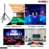 5 Core Speaker Stand Tripod Floor Heavy Duty Adjustable Up to 72 Inch DJ Studio Monitor Stands Pole Mount - SS HD 1PK BLK BAG