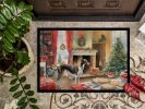 Greyhound Christmas Cookies Doormat Front Door Mat Indoor Outdoor Rugs for Entryway, Non Slip Washable Low Pile, 24H X 36W