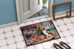 Japanese Chin Christmas Cookies Doormat Front Door Mat Indoor Outdoor Rugs for Entryway, Non Slip Washable Low Pile, 24H X 36W